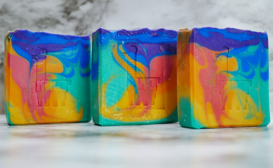 Handcrafted Bar Soap - Meander (Mango Nectar & Hibiscus)