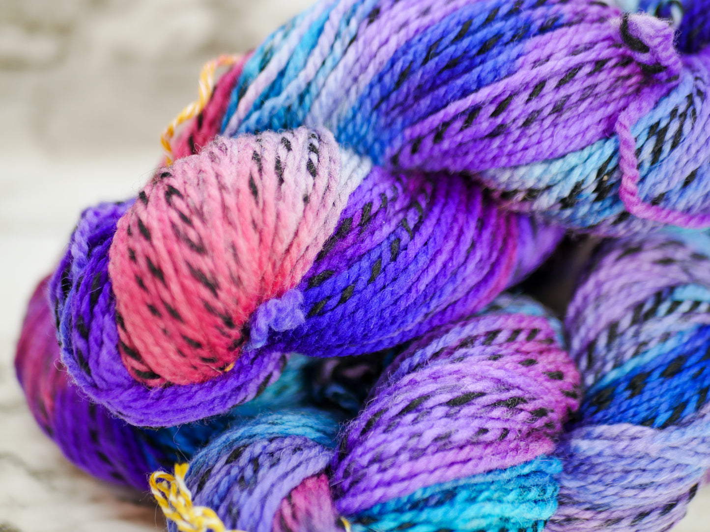 Handpainted Worsted Weight Peruvian Highland Yarn - Violet Tendencies