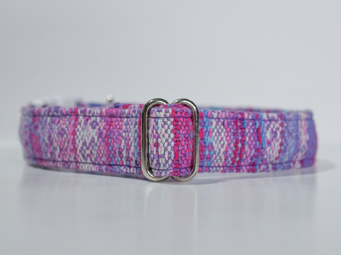 Handwoven Dog Collar - Large - Cotton Candy