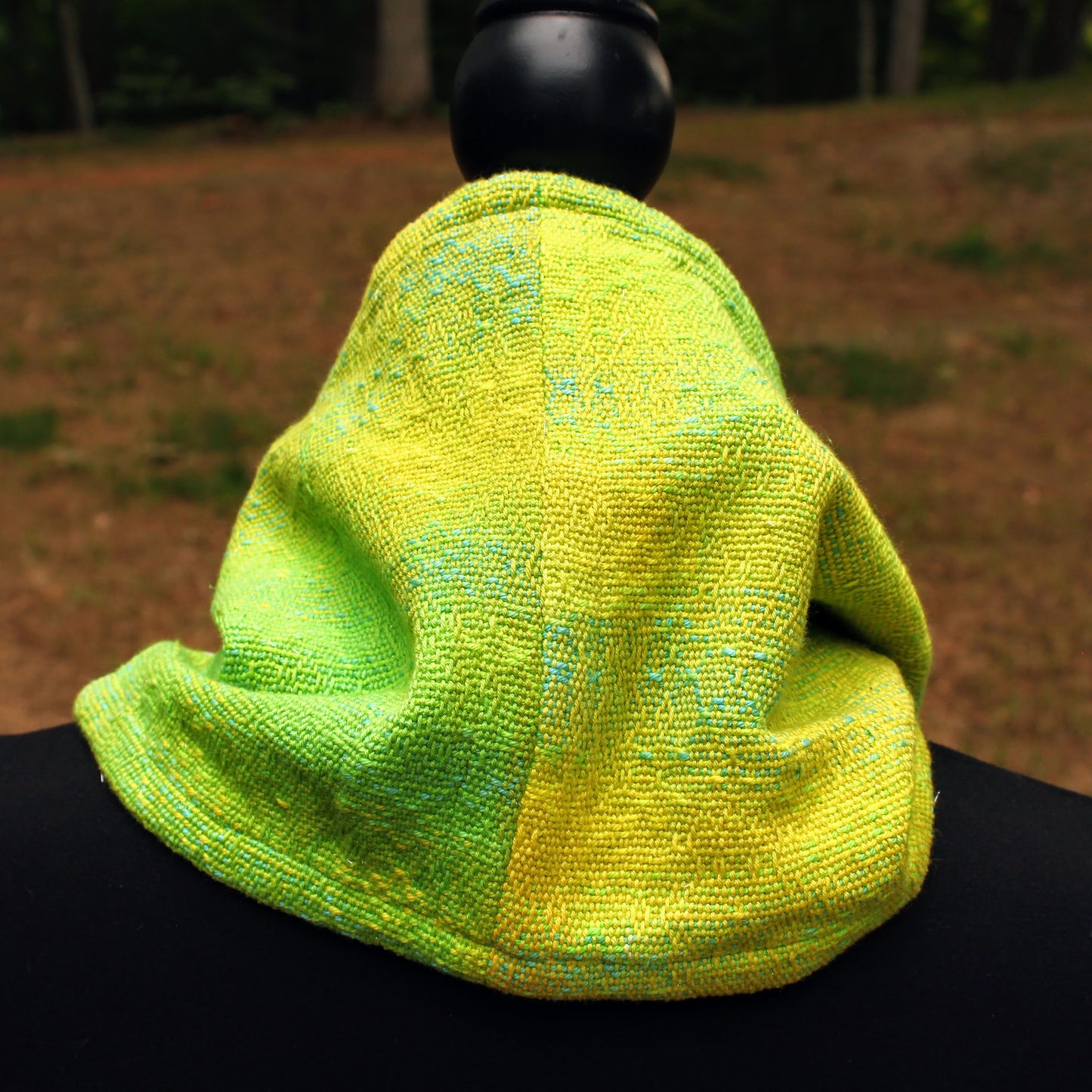 Handwoven Mini Cowl - Get Off My Lawn! - Ready to ship!